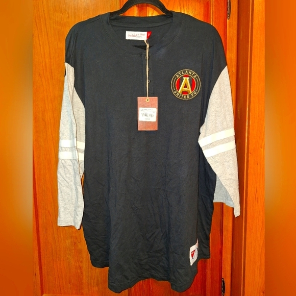 A Mitchell & Ness official MLS Atlanta United long sleeve jersey in a men's 2XL. - Picture 1 of 7